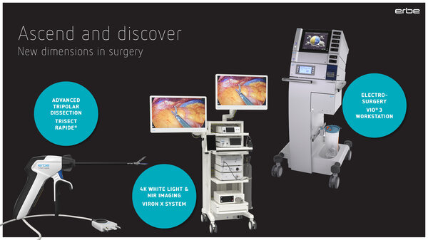 exceptional service due to VIO® Workstation, VIRON X System and TriSect rapide®; ascend and discover new horizons in surgery